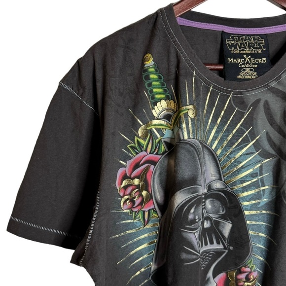 Star Wars Disney Marc Ecko Graphic Artistic Darth Vader Helmet T-Shirt XXL - Picture 6 of 16